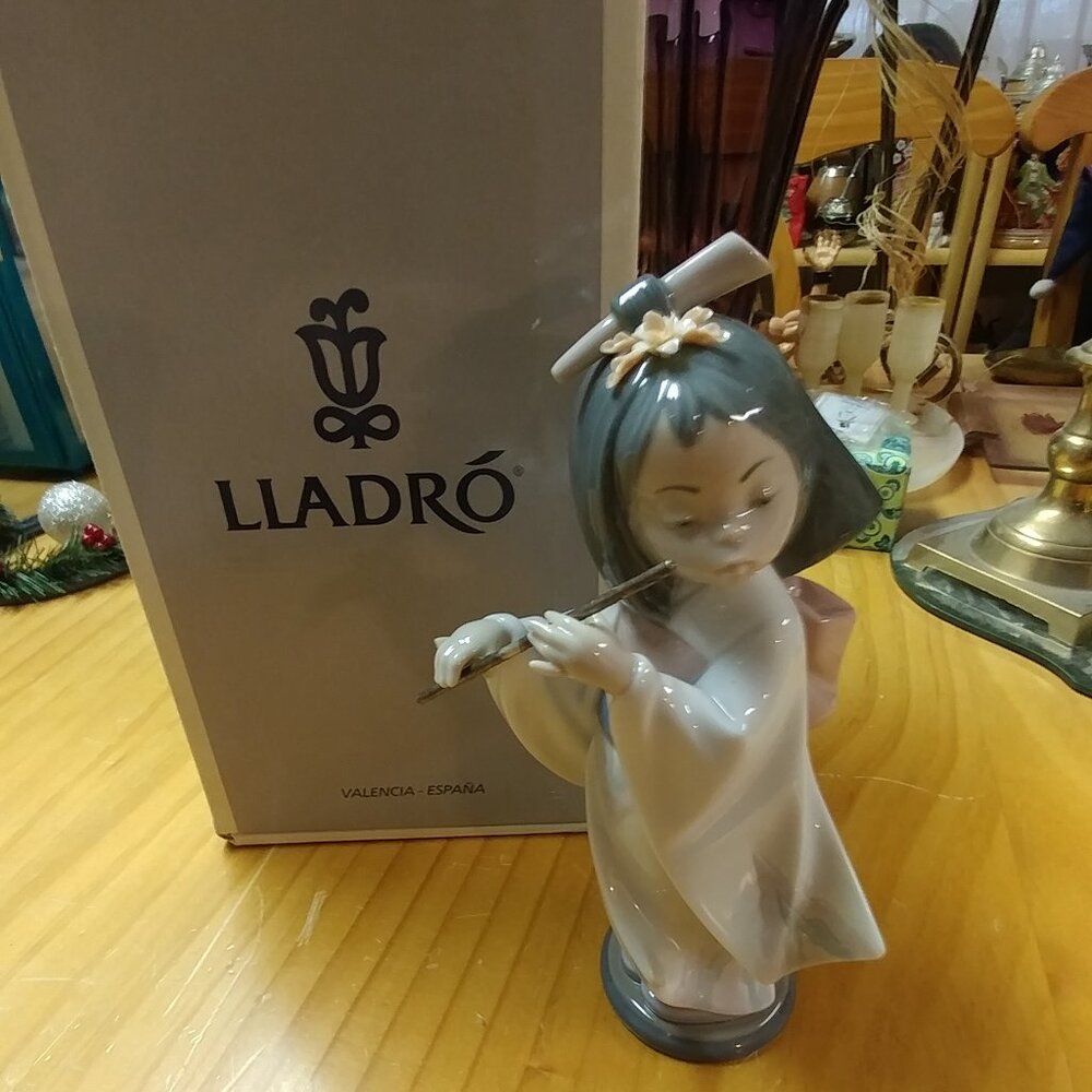 Lladro Playing The Flute